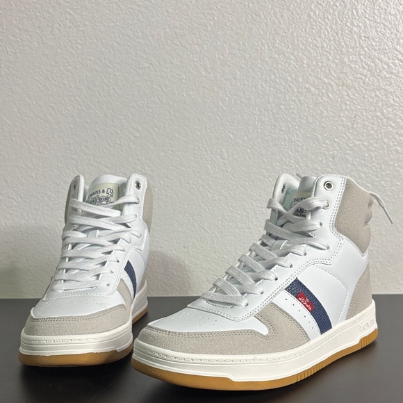 Levi's Other - Levi's High-Top Sneakers in White, Gray, and Navy